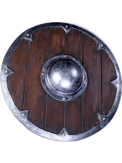 Trollfelsen LARP Eisenbeschlagenes Holzschild "Erin"